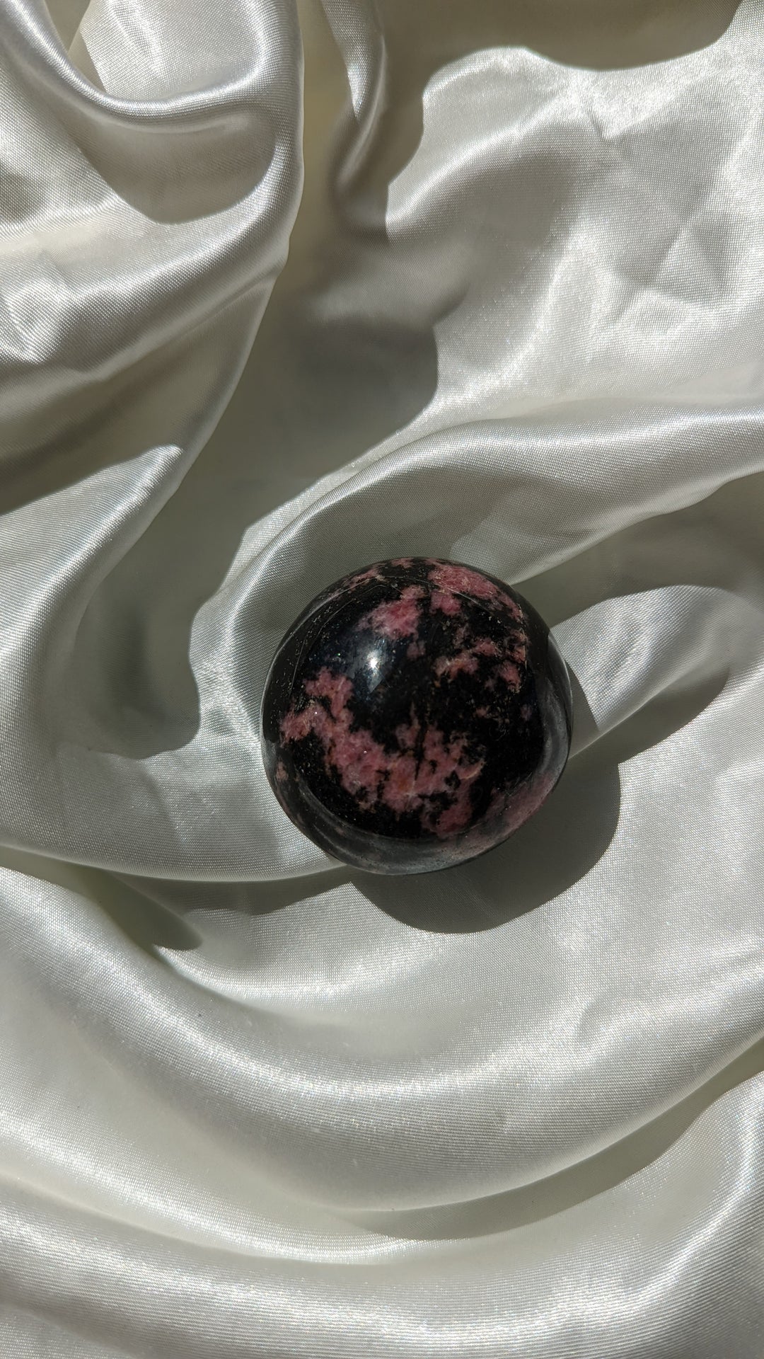 Rhodonite Palm Stone